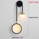 Axyaa Round LED Wall Lamp: Modern Rotatable Sconce for Indoor Lighting