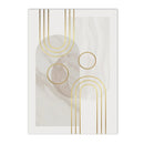 Modern Geometry Marble Gold Line Canvas Art Print by Axyaa