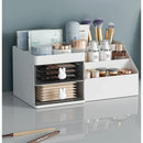 Axyaa Makeup & Jewelry Organizer: Plastic Desktop Storage Box for Cosmetics & Stationery