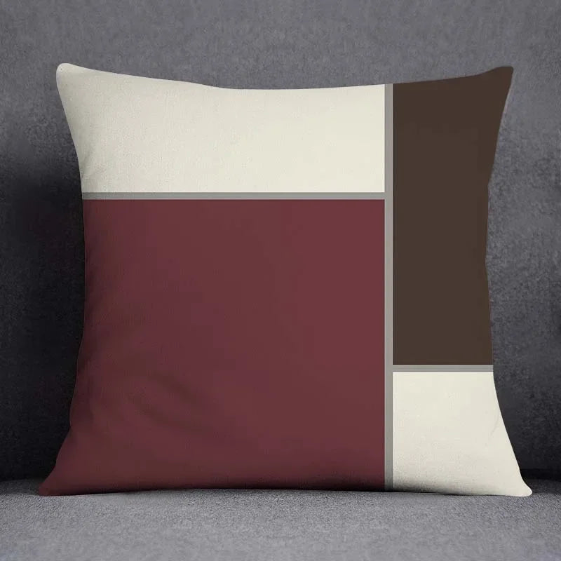 Axyaa Geometric Color Pillowcase Square Cushion Cover 45x45