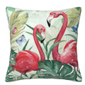 Axyaa Tropical Paradise Flamingos Pillow Covers - Sofa Bedroom Car Cushion Cover