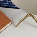 Axyaa Nordic Tripod LED Desk Lamp Chrome/Copper Base for Bedroom & Living Room