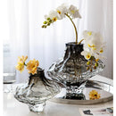 Axyaa Frosting Glass Vase: Nordic Minimalist Style Home Decor for Flowers, Modern Living Room Accent
