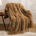 Axyaa Plush Faux Fur Blanket Double-Sided Cozy Warmth for Winter Bedding