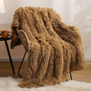 Axyaa Plush Faux Fur Blanket Double-Sided Cozy Warmth for Winter Bedding