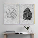 Axyaa Ayatul Kursi Arabic Calligraphy Wall Art for Bedroom Decor