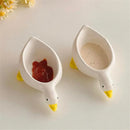 Axyaa Ceramic Duck Seasoning Dish Set - Cute Design Mini Bowl for Afternoon Tea