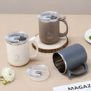 Axyaa Double Wall Stainless Steel Insulated Milk Coffee Cup - Leak-proof & Portable