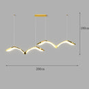 Axyaa Modern Indoor Pendant Chandelier LED Ceiling Light for Dining Room