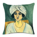 Axyaa Matisse Portrait Art Printed Cushion Cover 45X45cm