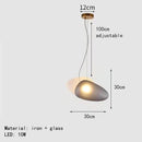 Axyaa Nordic Glass Chandelier LED Pendant Lamp for Home Decor