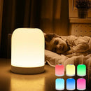 Axyaa LED Touch Night Light USB Charging Colorful Atmosphere Remote Control Table Lamp