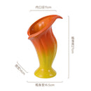 Axyaa Calla Lily Gradient Ceramic Vase: Home Decor Handicrafts & Flower Arrangement Accessories