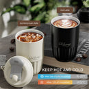 Axyaa Ceramic Liner Vacuum Insulated Coffee Cup Travel Mug Thermal Tumbler