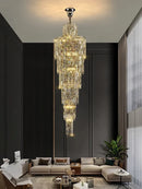 Axyaa Luxury Crystal Chandelier for Villa Living Rooms and Hotel Halls