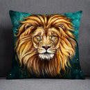 Axyaa Dark Green Floral Animal Pattern Pillow Case for Modern Home Decor