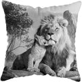 Wild Animals Lions Tigers Cushion Cover - Axyaa Luxury Home Decor