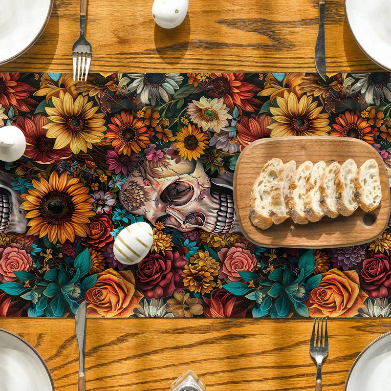 Axyaa Floral Table Runner for Kitchen Home Dining Decor