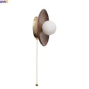 Axyaa Nordic White Glass LED Wall Sconce for Modern Indoor Home Design