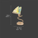 Axyaa Nordic Butterfly LED Table Lamps: Modern Desk Lighting for Creative Bedroom Decor