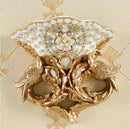 Axyaa Diamond Resin Vase Wall Hanging for Elegant Home Decor