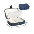 Axyaa Portable Foldable Jewelry Organizer Box Compact Travel Case