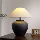 Axyaa Retro Ceramic Desk Lamp Room Decoration LED Lights