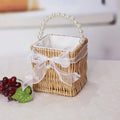Handwoven Rattan Flower Basket by Axyaa - Versatile Storage & Décor Basket