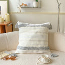 Axyaa Light Luxury Woven Cloth Tassel Throw Pillow - Heavy Craftsmanship