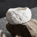 Axyaa Irregular Rock Texture Ceramic Dessert Soup Bowl Set Molecular Cuisine Tableware