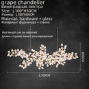 Axyaa Grapes Bunch Glass Chandelier for Dining Living Room Hall Hotel Restaurant