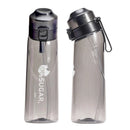 Axyaa 650ml Flavored Water Bottle: Sports Alr Up Drinking Cup with Fruit Fragrance Pods