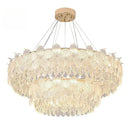 Axyaa French Cream Crystal Chandelier & Lighting Fixtures