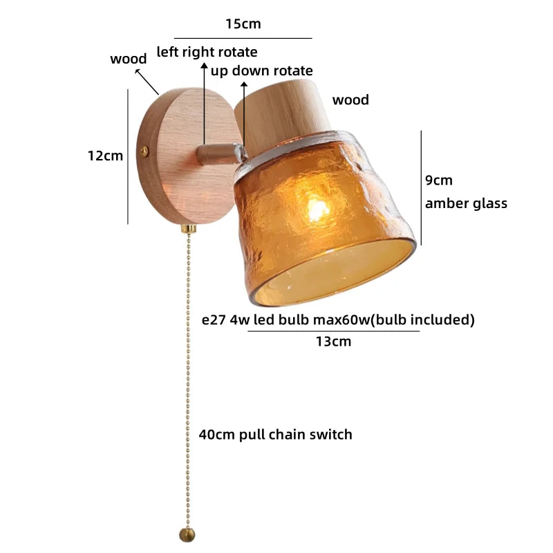 Axyaa White Pumpkin LED Wall Sconce Light for Children's Bedroom Decoration