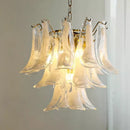 Axyaa Glass Petals Pendant Light - Colorful Tiered Hanging Lamp for Home Lighting