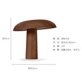 Axyaa Solid Wood Mushroom Table Lamp LED E14 for Study Bedroom