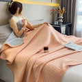 Axyaa 100% Cotton Muslin Throw Blanket - Lightweight Breathable Boho Throws