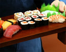 Axya Bamboo Green Leaf Sashimi Sushi Decoration Small Green Leaves Plate Dish Decor Set