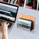 Axyaa Mesh Desk Organizer with 3 Upright Compartments (2 Pack)