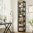 Axyaa 78.7" Tall Narrow 7-Tier Bookshelf for Small Spaces