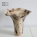 Axyaa Handcrafted Ceramic Vase: Wabi-Sabi Modern Art Sculpture for Flower Arrangement