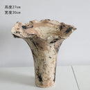 Axyaa Handcrafted Ceramic Vase: Wabi-Sabi Modern Art Sculpture for Flower Arrangement