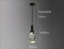 Axyaa Crystal Stone Pendant Light Gold Copper Ceiling Lamp