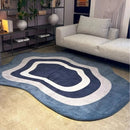 Axyaa French Retro Style Fluffy Soft Rug Irregular Shapes Carpet for Living Room Décor