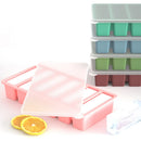 Axyaa Silicone Ice Stick Mold Tray with Lid for Tumbler Cup - Set of 2