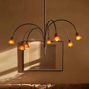 Axyaa French Retro Glass Chandelier - Designer Tulip Art Flower Chandelier