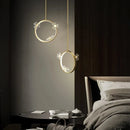 Axyaa Luxury Copper Pendant Light for Bedside & Restaurant, Modern Design