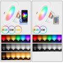 Axyaa Bluetooth RGB LED Downlight: 10W 15W Smart Life Dimmable Bulb & Remote Control