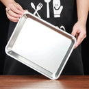 Axyaa Stainless Steel Baking Tray Nonstick Cake Pan Bread Pizza Utensil