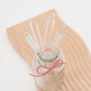 Axyaa Glass Straws: Reusable, Transparent, Eco-Friendly Straw Set with Storage Bag